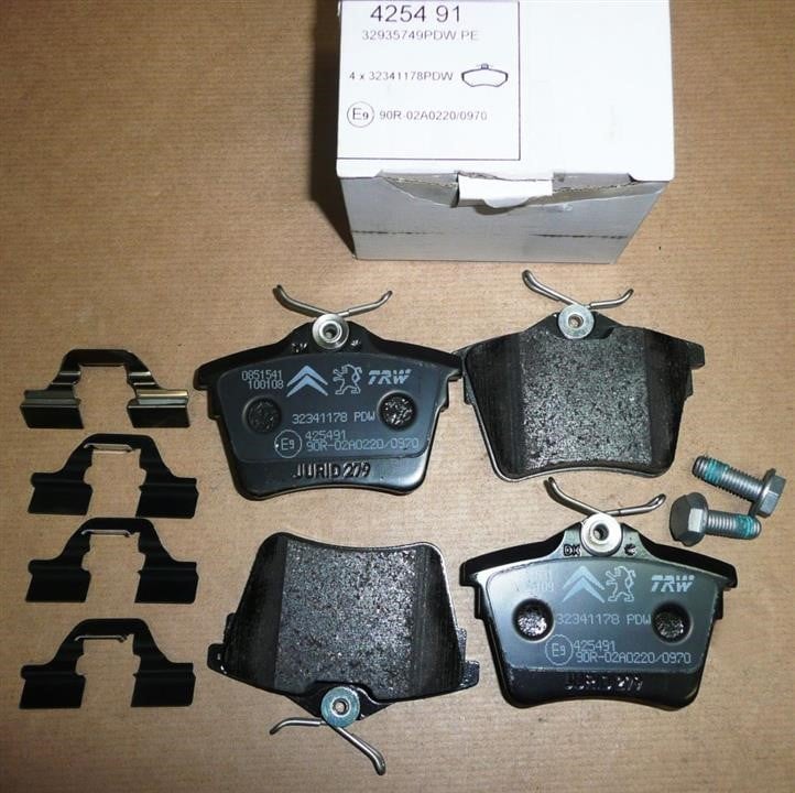 Citroen/Peugeot 4254 91 Brake Pad Set, disc brake 425491: Buy near me in Poland at 2407.PL - Good price!