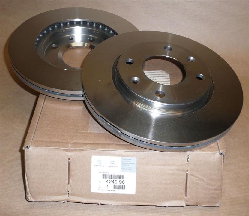 Citroen/Peugeot 4249 96 Front brake disc ventilated 424996: Buy near me in Poland at 2407.PL - Good price!