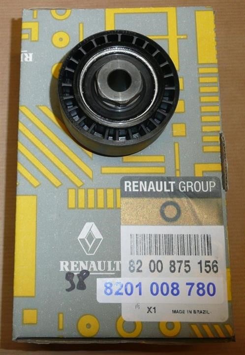 Renault 82 01 008 780 Ролик обводной ремня поликлинового (приводного) 8201008780: Отличная цена - Купить в Польше на 2407.PL!