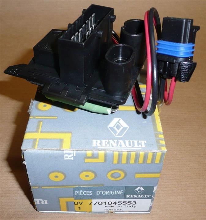 Renault 77 01 045 553 Резистор электродвигателя вентилятора 7701045553: Отличная цена - Купить в Польше на 2407.PL!