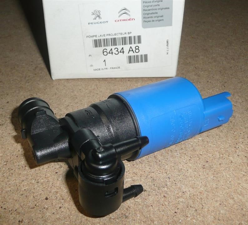 Citroen/Peugeot 6434 A8 Glass washer pump 6434A8: Buy near me in Poland at 2407.PL - Good price!