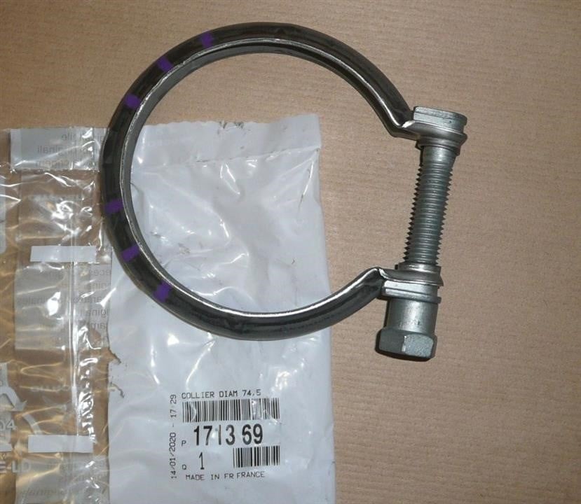Citroen/Peugeot 1713 69 Exhaust clamp 171369: Buy near me in Poland at 2407.PL - Good price!