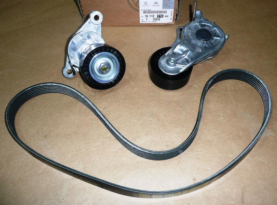 Citroen/Peugeot 16 112 774 80 Drive belt kit 1611277480: Buy near me at 2407.PL in Poland at an Affordable price!