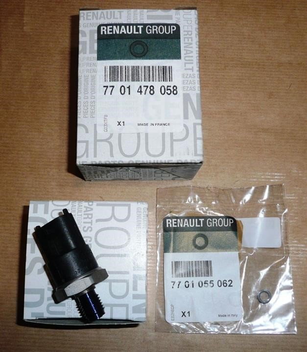 Renault 77 01 478 058 Fuel pressure sensor 7701478058: Buy near me in Poland at 2407.PL - Good price!