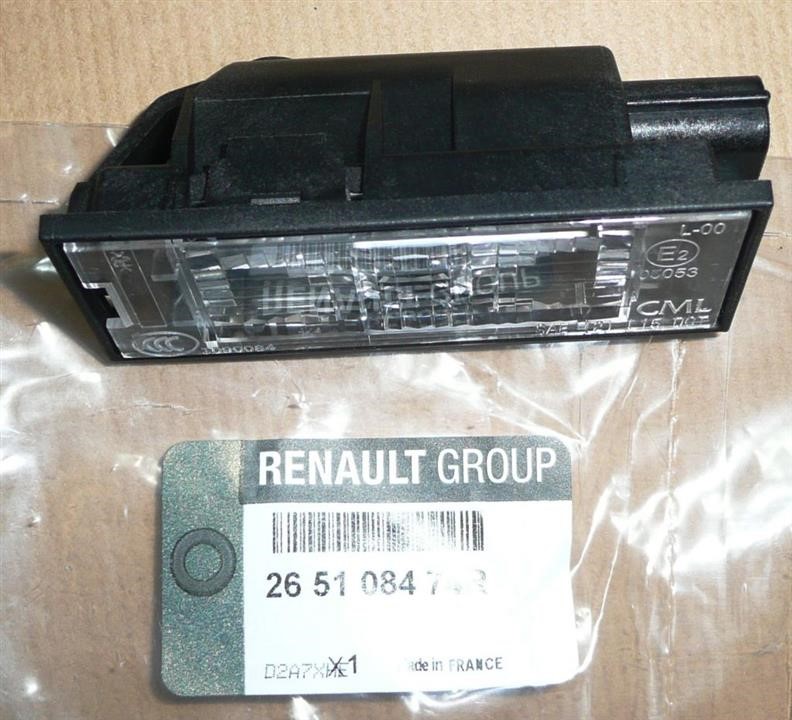 Lampa oświetlenia tablicy rejestracyjnej Renault 26 51 084 74R