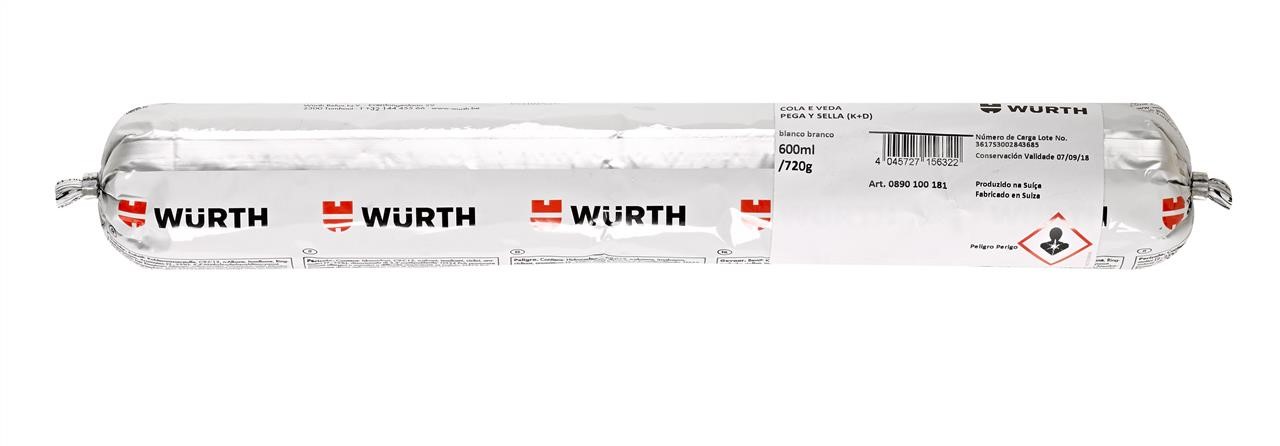 Wurth 0890100181 Klebt+Dichtet adhesive sealant, white, 600ml 0890100181: Buy near me in Poland at 2407.PL - Good price!