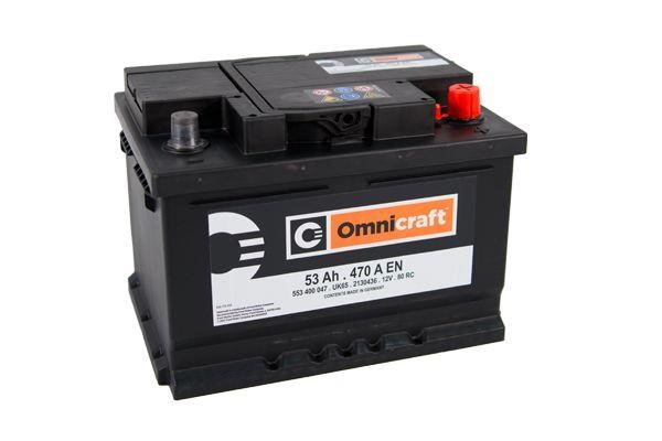 Omnicraft 2130436 Battery Omnicraft 12V 53AH 470A 2130436: Buy near me at 2407.PL in Poland at an Affordable price!
