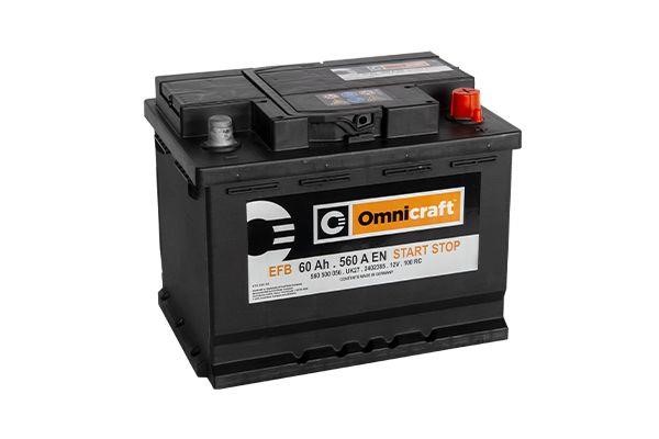 Omnicraft 2402385 Akumulator Omnicraft 100 EFB 12V 60AH 560A 2402385: Dobra cena w Polsce na 2407.PL - Kup Teraz!