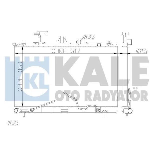Kale Oto Radiator 369700 Radiator, engine cooling 369700: Buy near me in Poland at 2407.PL - Good price!