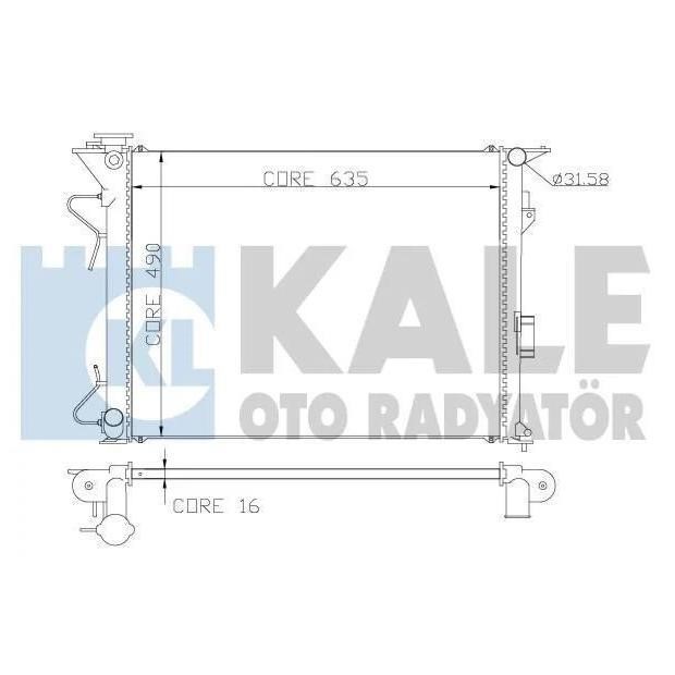 Kale Oto Radiator 369800 Radiator, engine cooling 369800: Buy near me in Poland at 2407.PL - Good price!