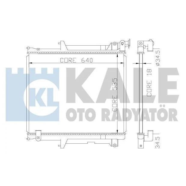 Kale Oto Radiator 370400 Радіатор охолодження двигуна 370400: Приваблива ціна - Купити у Польщі на 2407.PL!