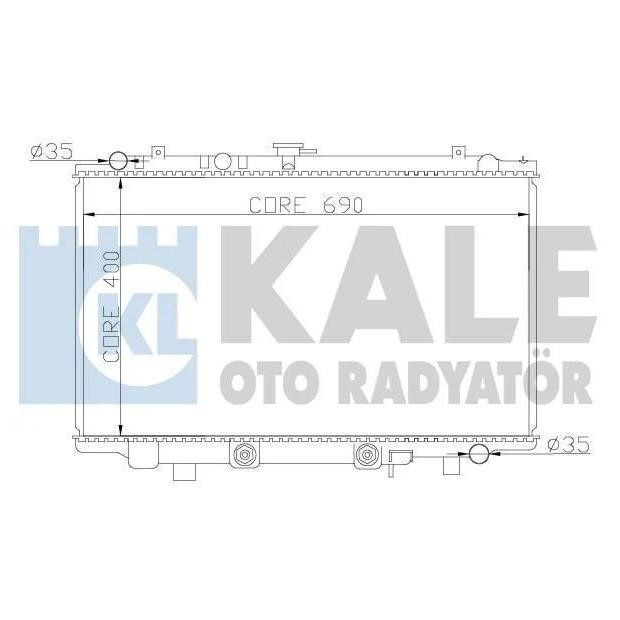 Kale Oto Radiator 370500 Радіатор охолодження двигуна 370500: Приваблива ціна - Купити у Польщі на 2407.PL!