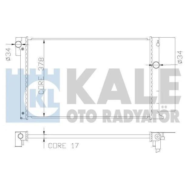 Kale Oto Radiator 371900 Радіатор охолодження двигуна 371900: Приваблива ціна - Купити у Польщі на 2407.PL!