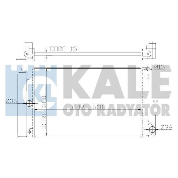 Kale Oto Radiator 372000 Radiator, engine cooling 372000: Buy near me in Poland at 2407.PL - Good price!