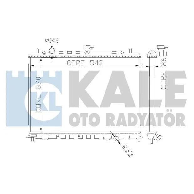 Kale Oto Radiator 374300 Chłodnica, układ chłodzenia silnika 374300: Dobra cena w Polsce na 2407.PL - Kup Teraz!