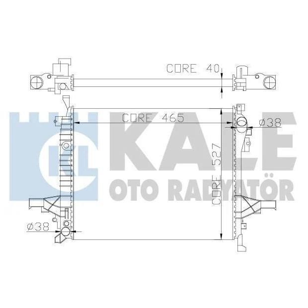 Kale Oto Radiator 375200 Радіатор охолодження двигуна 375200: Приваблива ціна - Купити у Польщі на 2407.PL!
