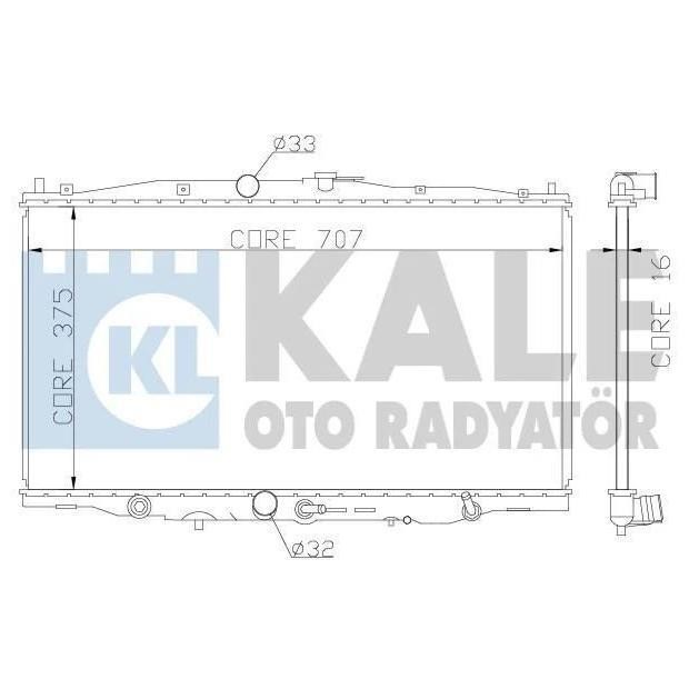 Kale Oto Radiator 384100 Radiator, engine cooling 384100: Buy near me in Poland at 2407.PL - Good price!