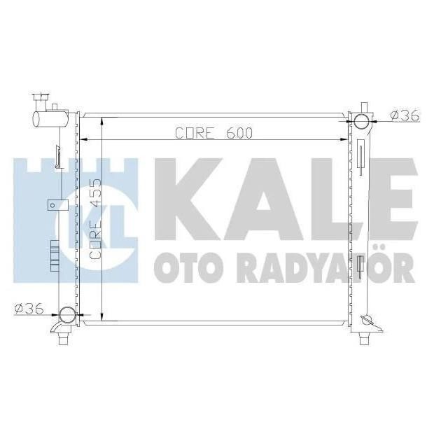Kale Oto Radiator 341980 Radiator, engine cooling 341980: Buy near me at 2407.PL in Poland at an Affordable price!