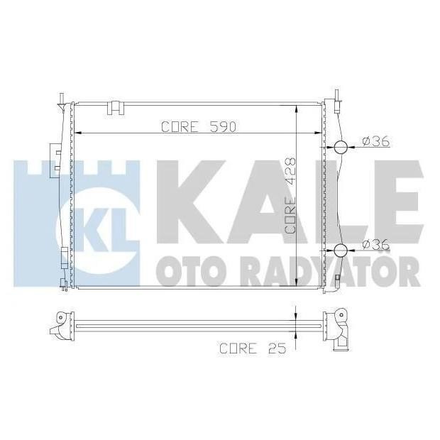 Kale Oto Radiator 342055 Chłodnica, układ chłodzenia silnika 342055: Dobra cena w Polsce na 2407.PL - Kup Teraz!