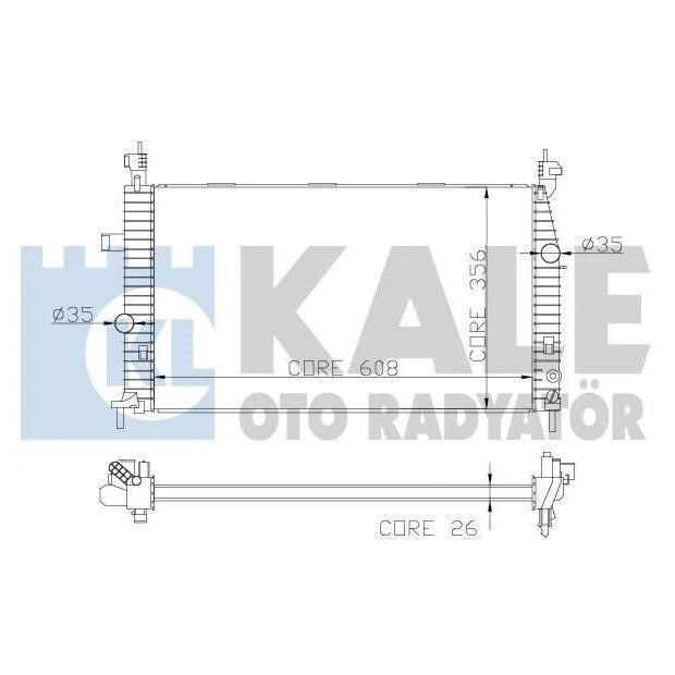 Kale Oto Radiator 342070 Chłodnica, układ chłodzenia silnika 342070: Dobra cena w Polsce na 2407.PL - Kup Teraz!