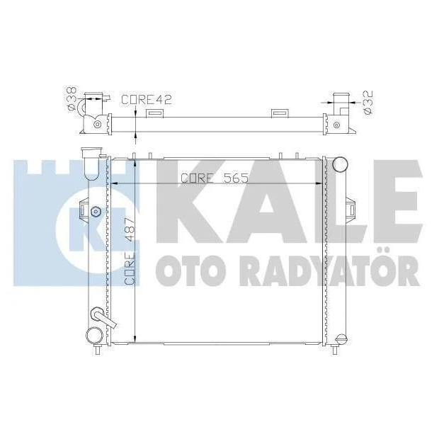 Kale Oto Radiator 342075 Радиатор охлаждения двигателя 342075: Отличная цена - Купить в Польше на 2407.PL!