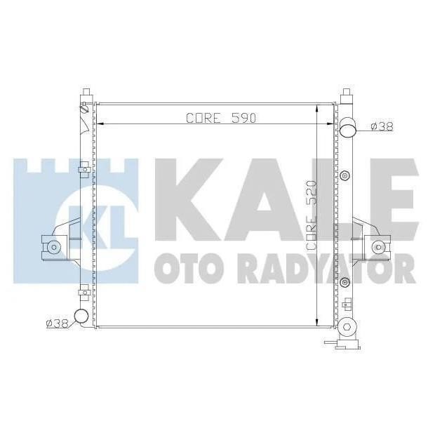Kale Oto Radiator 342090 Radiator, engine cooling 342090: Buy near me at 2407.PL in Poland at an Affordable price!