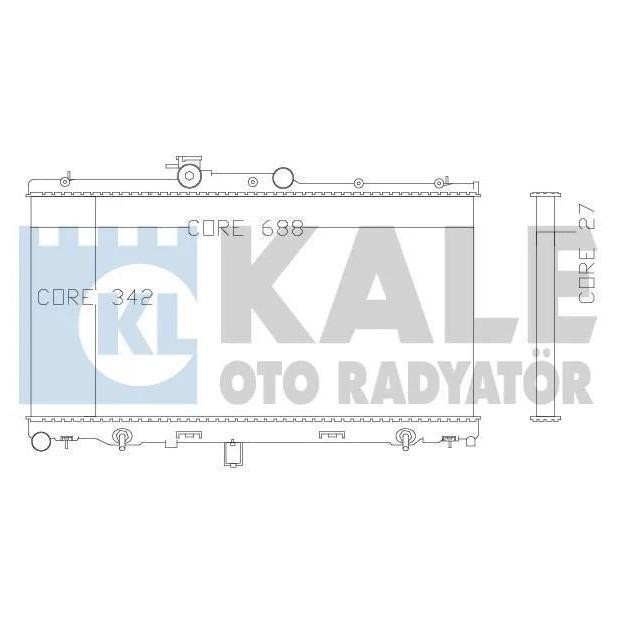 Kale Oto Radiator 342110 Radiator, engine cooling 342110: Buy near me in Poland at 2407.PL - Good price!