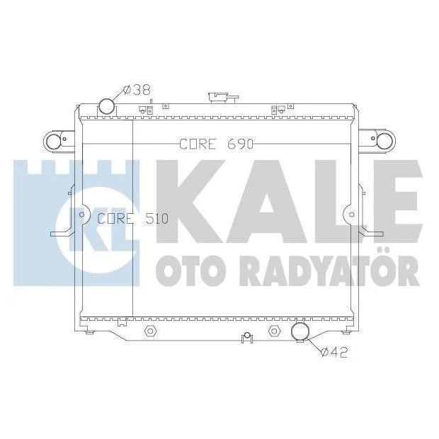 Kale Oto Radiator 342175 Радиатор охлаждения двигателя 342175: Отличная цена - Купить в Польше на 2407.PL!
