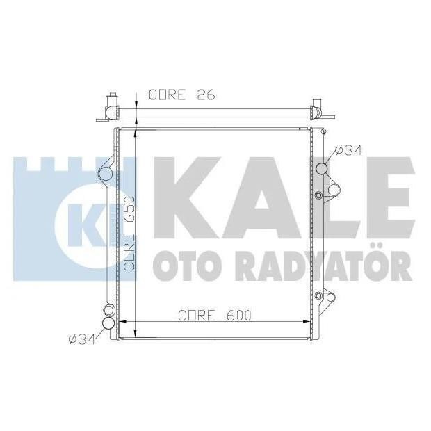 Kale Oto Radiator 342180 Радиатор охлаждения двигателя 342180: Отличная цена - Купить в Польше на 2407.PL!