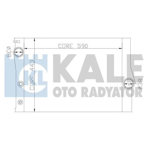Kale Oto Radiator 342235 Радіатор охолодження двигуна 342235: Приваблива ціна - Купити у Польщі на 2407.PL!