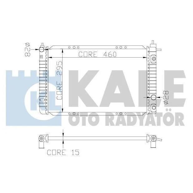 Kale Oto Radiator 342260 Radiator, engine cooling 342260: Buy near me in Poland at 2407.PL - Good price!