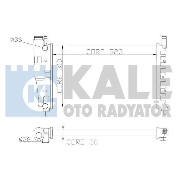 Kale Oto Radiator 342265 Radiator, engine cooling 342265: Buy near me in Poland at 2407.PL - Good price!