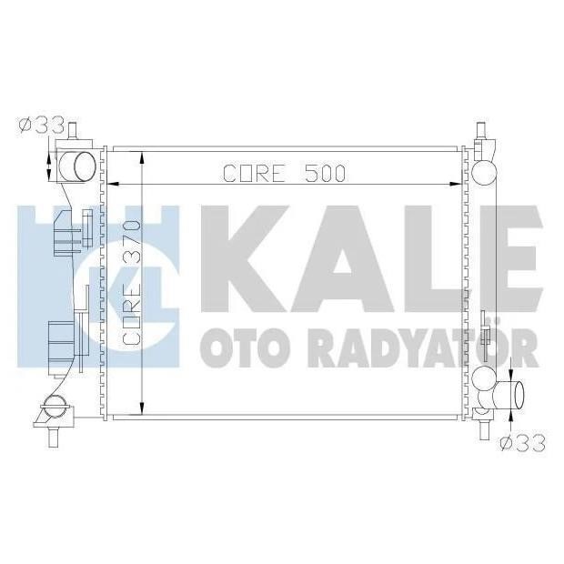 Kale Oto Radiator 342285 Радіатор охолодження двигуна 342285: Приваблива ціна - Купити у Польщі на 2407.PL!