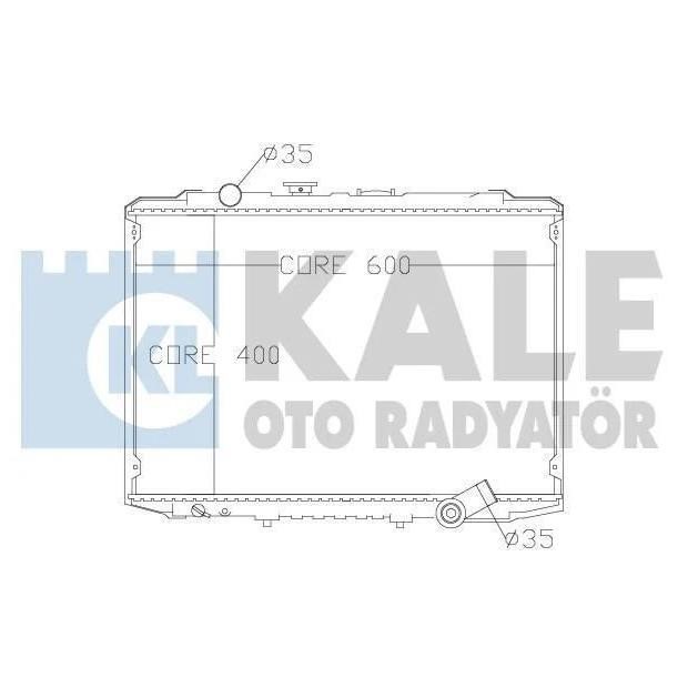 Kale Oto Radiator 342290 Радіатор охолодження двигуна 342290: Приваблива ціна - Купити у Польщі на 2407.PL!