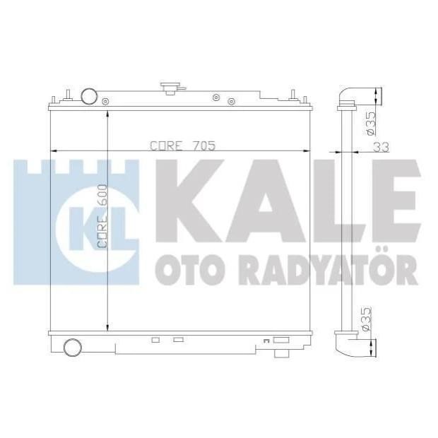 Kale Oto Radiator 342315 Радіатор охолодження двигуна 342315: Приваблива ціна - Купити у Польщі на 2407.PL!