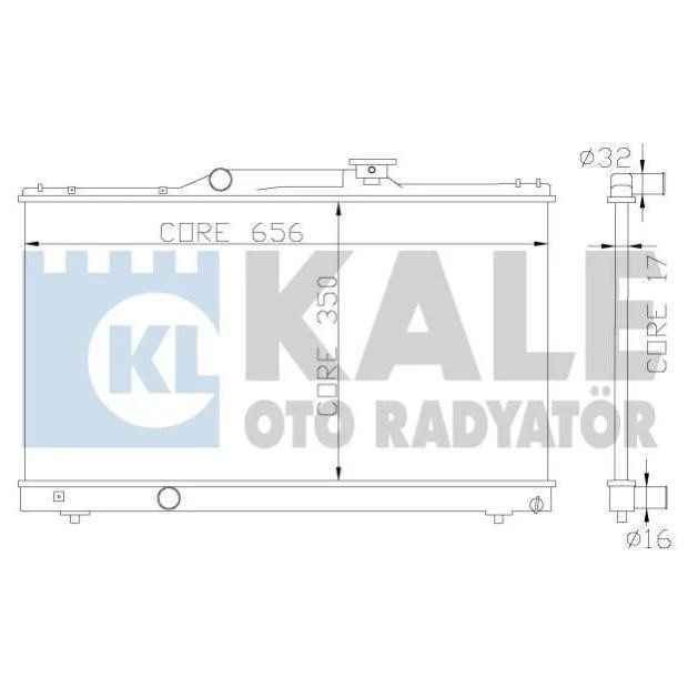 Kale Oto Radiator 342325 Радіатор охолодження двигуна 342325: Приваблива ціна - Купити у Польщі на 2407.PL!