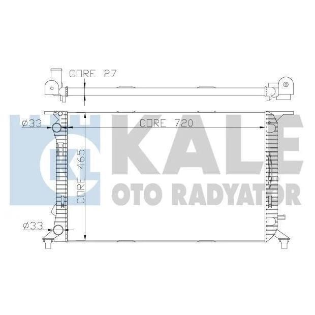 Kale Oto Radiator 342340 Радіатор охолодження двигуна 342340: Приваблива ціна - Купити у Польщі на 2407.PL!