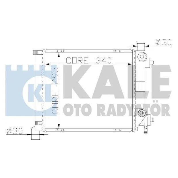 Kale Oto Radiator 361200 Радіатор охолодження двигуна 361200: Приваблива ціна - Купити у Польщі на 2407.PL!