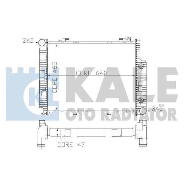 Kale Oto Radiator 361600 Радіатор охолодження двигуна 361600: Приваблива ціна - Купити у Польщі на 2407.PL!