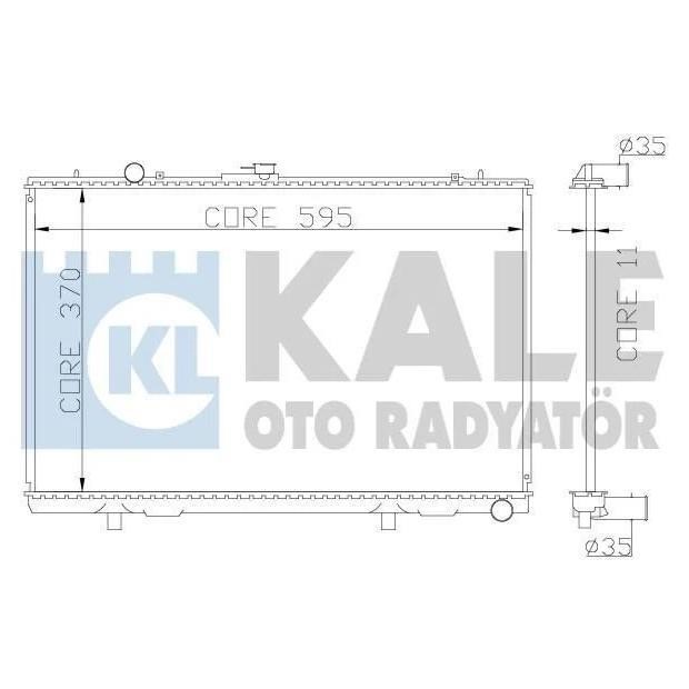 Kale Oto Radiator 362200 Radiator, engine cooling 362200: Buy near me in Poland at 2407.PL - Good price!