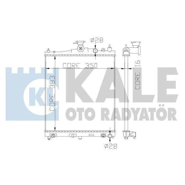 Kale Oto Radiator 363200 Радиатор охлаждения двигателя 363200: Отличная цена - Купить в Польше на 2407.PL!