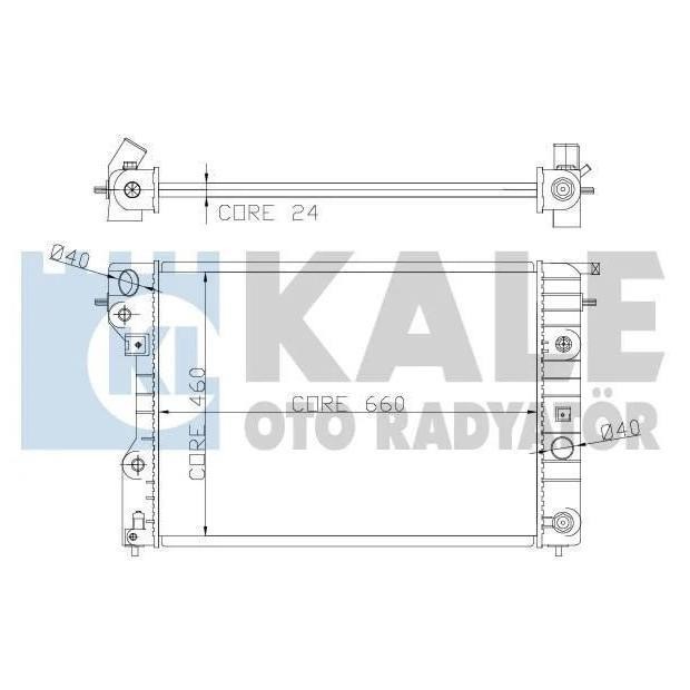 Kale Oto Radiator 363900 Радіатор охолодження двигуна 363900: Приваблива ціна - Купити у Польщі на 2407.PL!