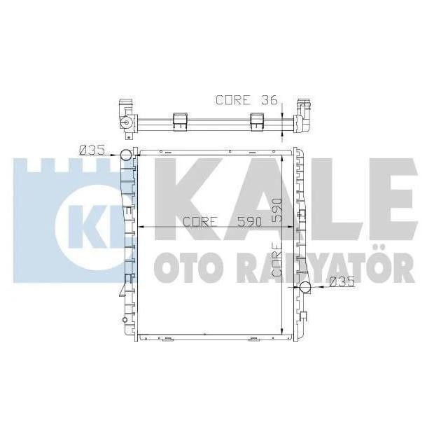 Kale Oto Radiator 354200 Radiator, engine cooling 354200: Buy near me at 2407.PL in Poland at an Affordable price!