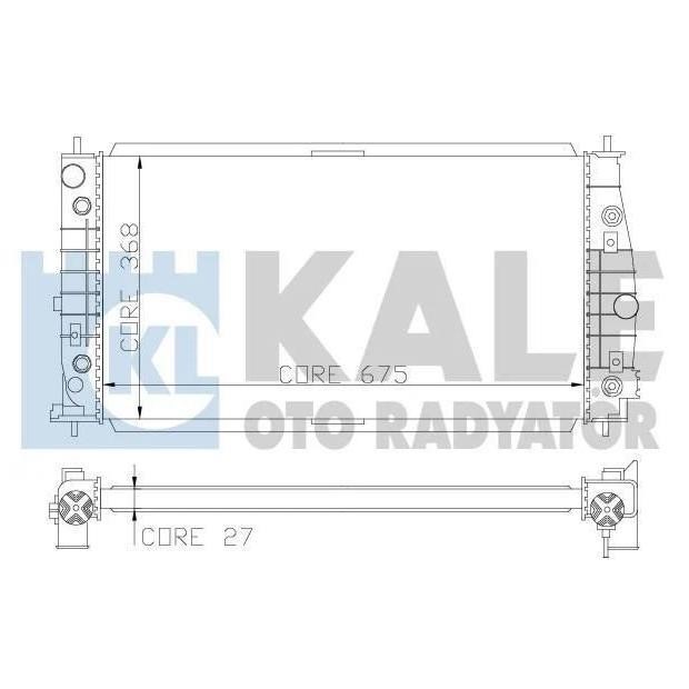 Kale Oto Radiator 341935 Радиатор охлаждения двигателя 341935: Отличная цена - Купить в Польше на 2407.PL!