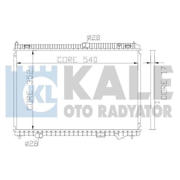 Kale Oto Radiator 341945 Радіатор охолодження двигуна 341945: Приваблива ціна - Купити у Польщі на 2407.PL!