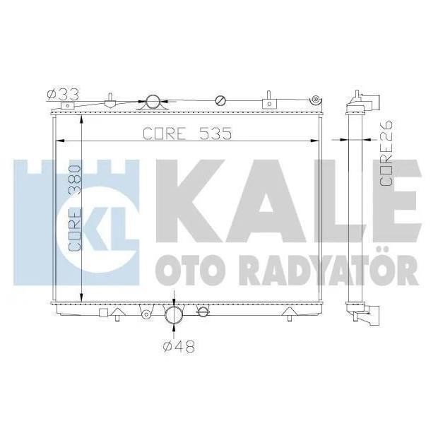 Kale Oto Radiator 364500 Kühler motorkühlung 364500: Kaufen Sie zu einem guten Preis in Polen bei 2407.PL!