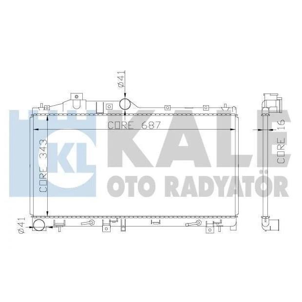 Kale Oto Radiator 365000 Радіатор охолодження двигуна 365000: Приваблива ціна - Купити у Польщі на 2407.PL!