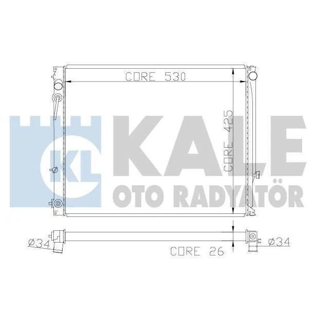 Kale Oto Radiator 365200 Radiator, engine cooling 365200: Buy near me in Poland at 2407.PL - Good price!