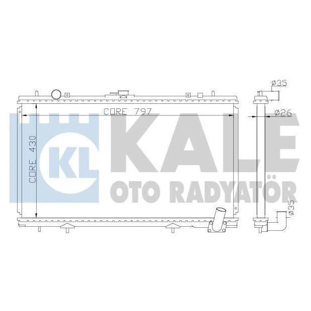 Kale Oto Radiator 365300 Radiator, engine cooling 365300: Buy near me in Poland at 2407.PL - Good price!