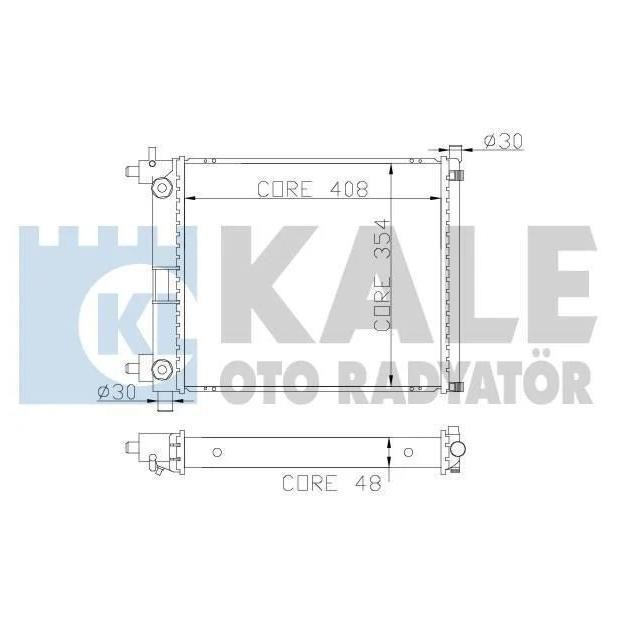 Kale Oto Radiator 365900 Радиатор охлаждения двигателя 365900: Отличная цена - Купить в Польше на 2407.PL!